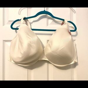 Cacique 50 DDD (50F) White Full Coverage Bra NWT